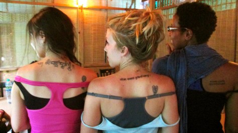 New sanskrit back tattoos!
